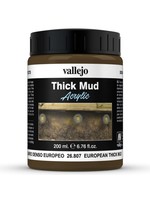 VALLEJO Diorama Effects: Thick Mud: European Mud (200 ml)