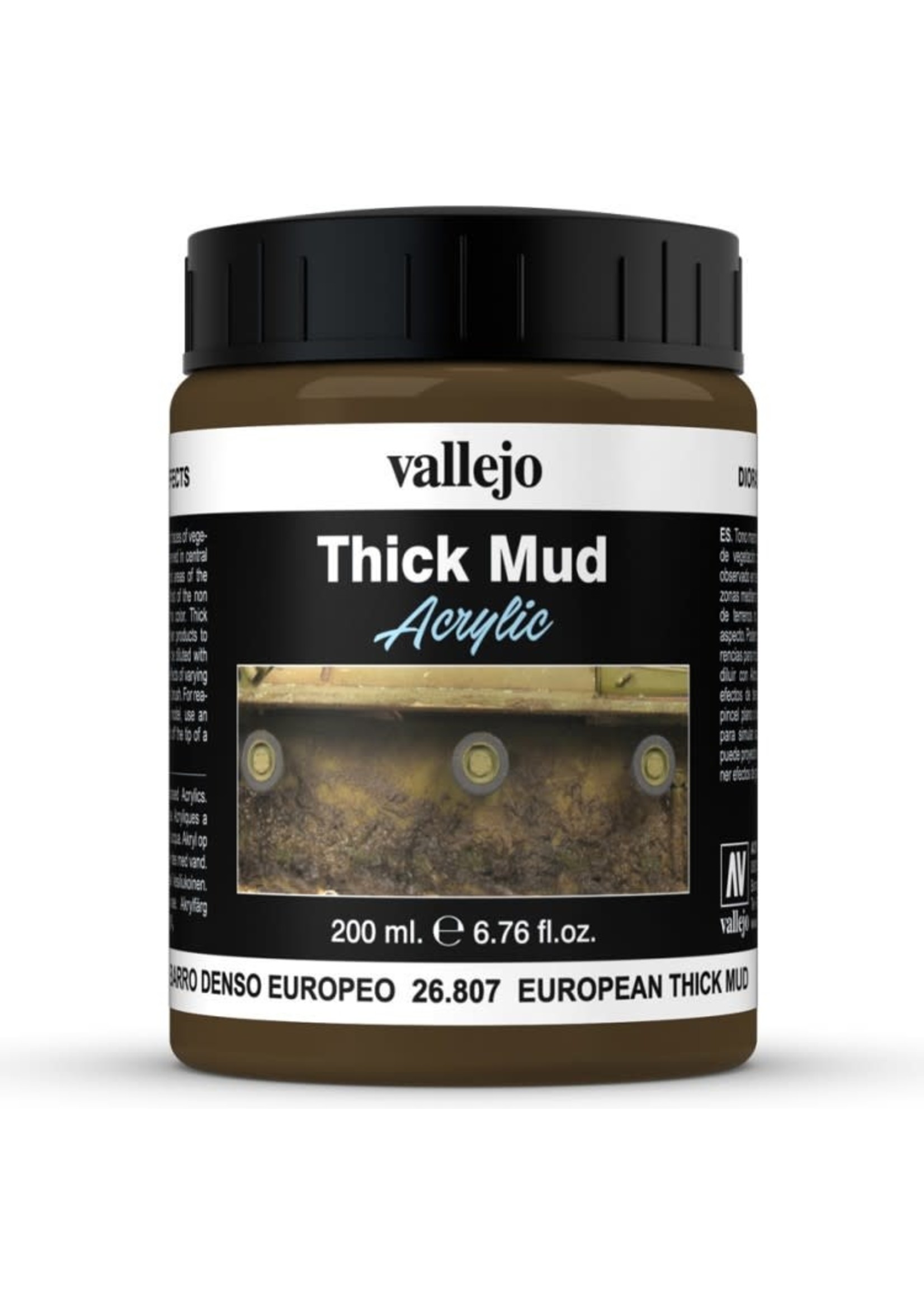 VALLEJO Diorama Effects: Thick Mud: European Mud (200 ml)