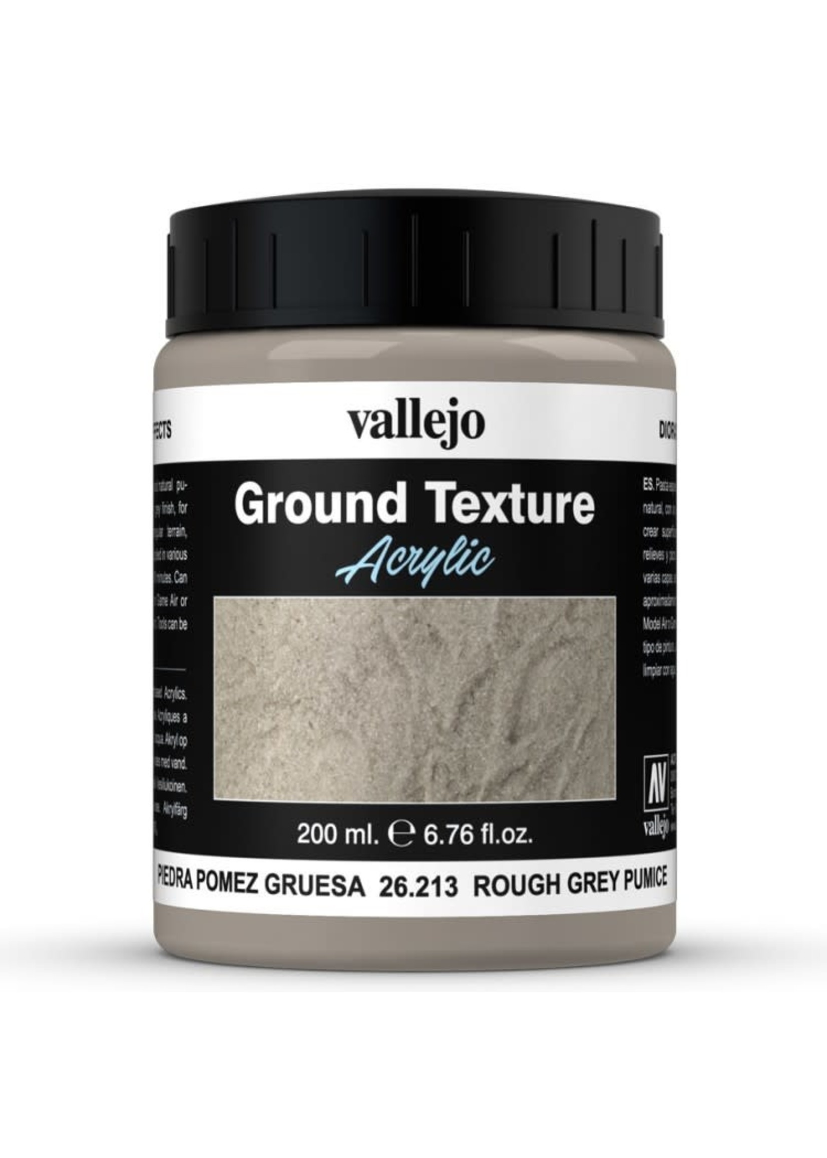 VALLEJO Diorama Effects: Ground Texture: Rough Grey Pumice (200 ml)