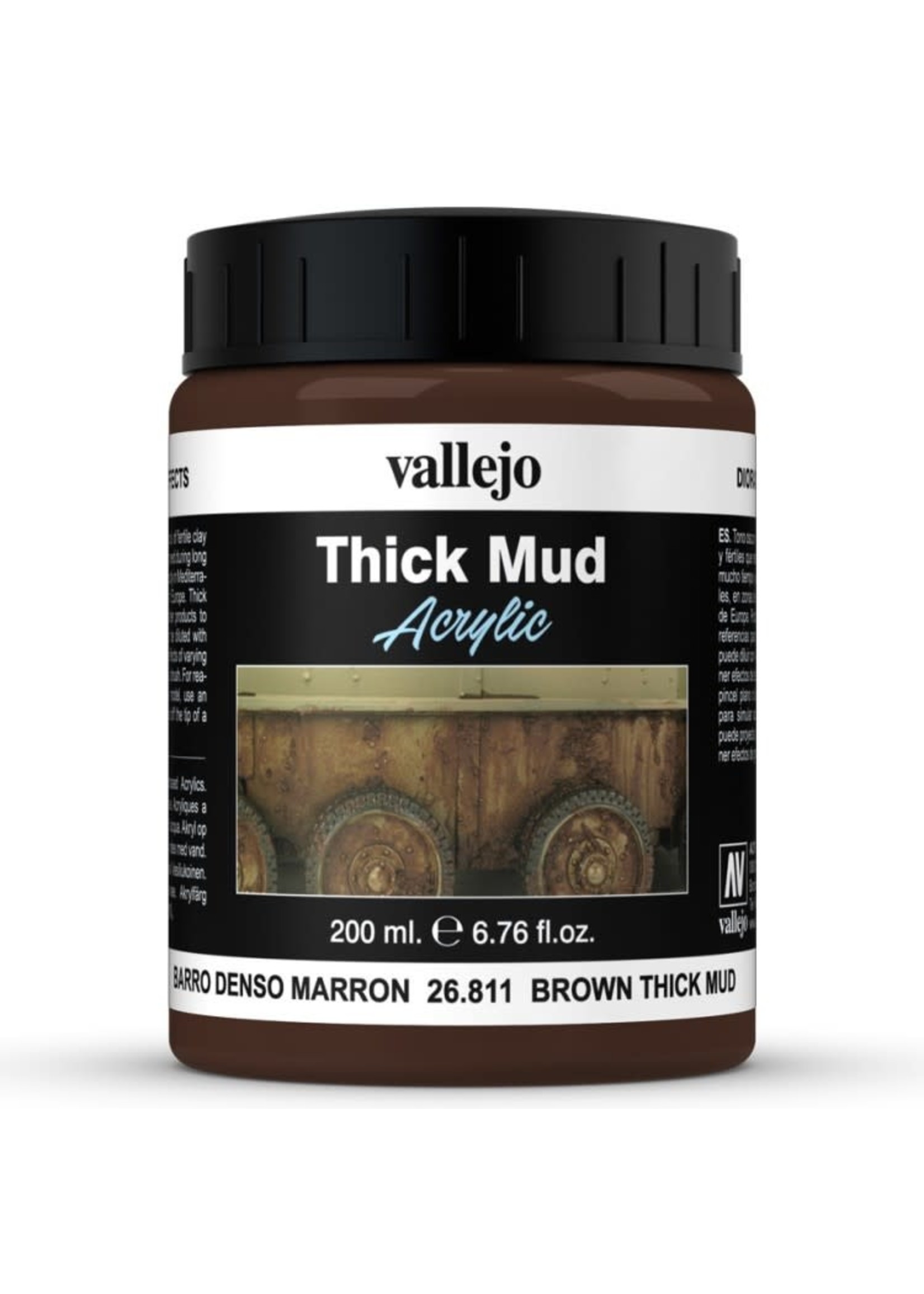 VALLEJO Diorama Effects: Thick Mud: Brown Mud (200 ml)
