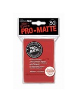 Ultra Pro Deck Protector Sleeves Pro-Matte Red (50)