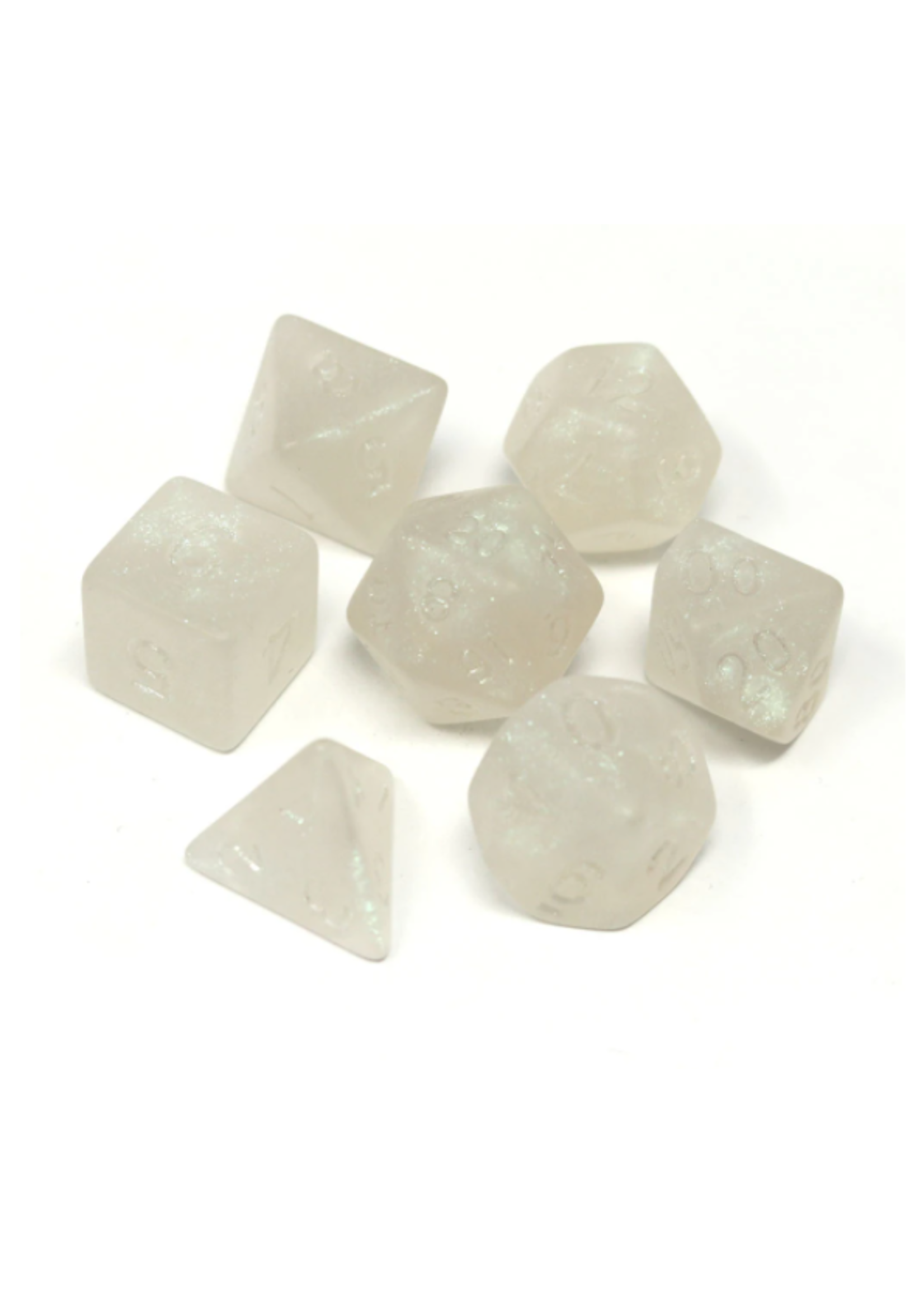 Die Hard Dice Project Dice: Frosted Glacial Moonstone 7 set