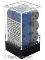 Chessex d6 Cube 16mm Opaque Dixie Dice (12)