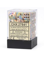 Chessex d6 Cube 12mm Festive Vibrant w/ Brown (36)