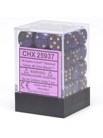Chessex d6 Cube 12mm Speckled Golden Cobalt (36)