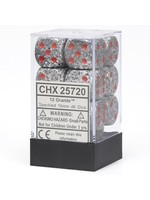 Chessex d6 Cube 16mm Speckled Granite (12)