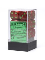 Chessex d6 Cube 16mm Speckled Strawberry (12)