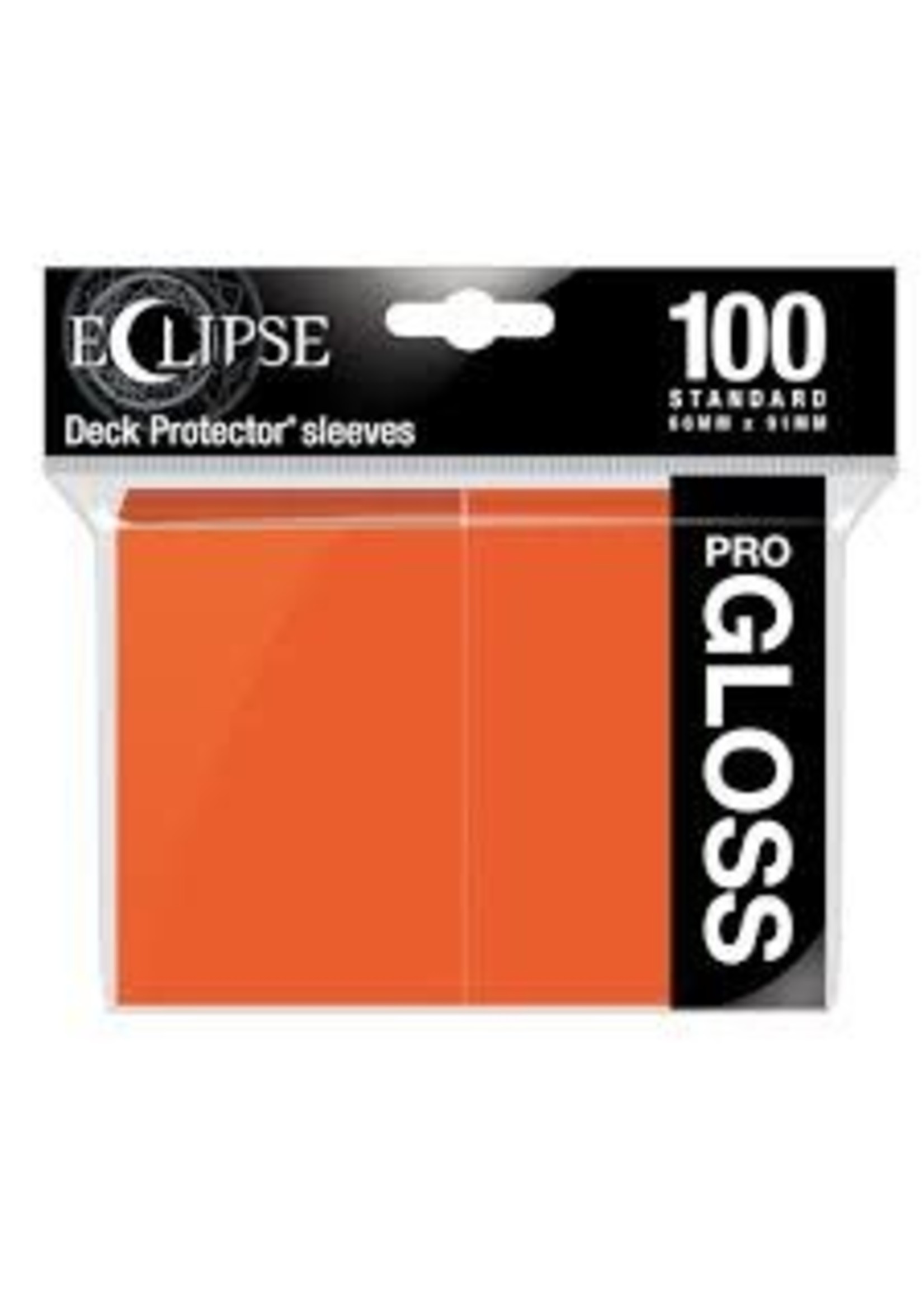 Ultra Pro Deck Protectors: Eclipse Gloss: Pumpkin Orange (100)