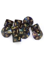d10 Clamshell Lustrous Shadow w/ Gold (10)