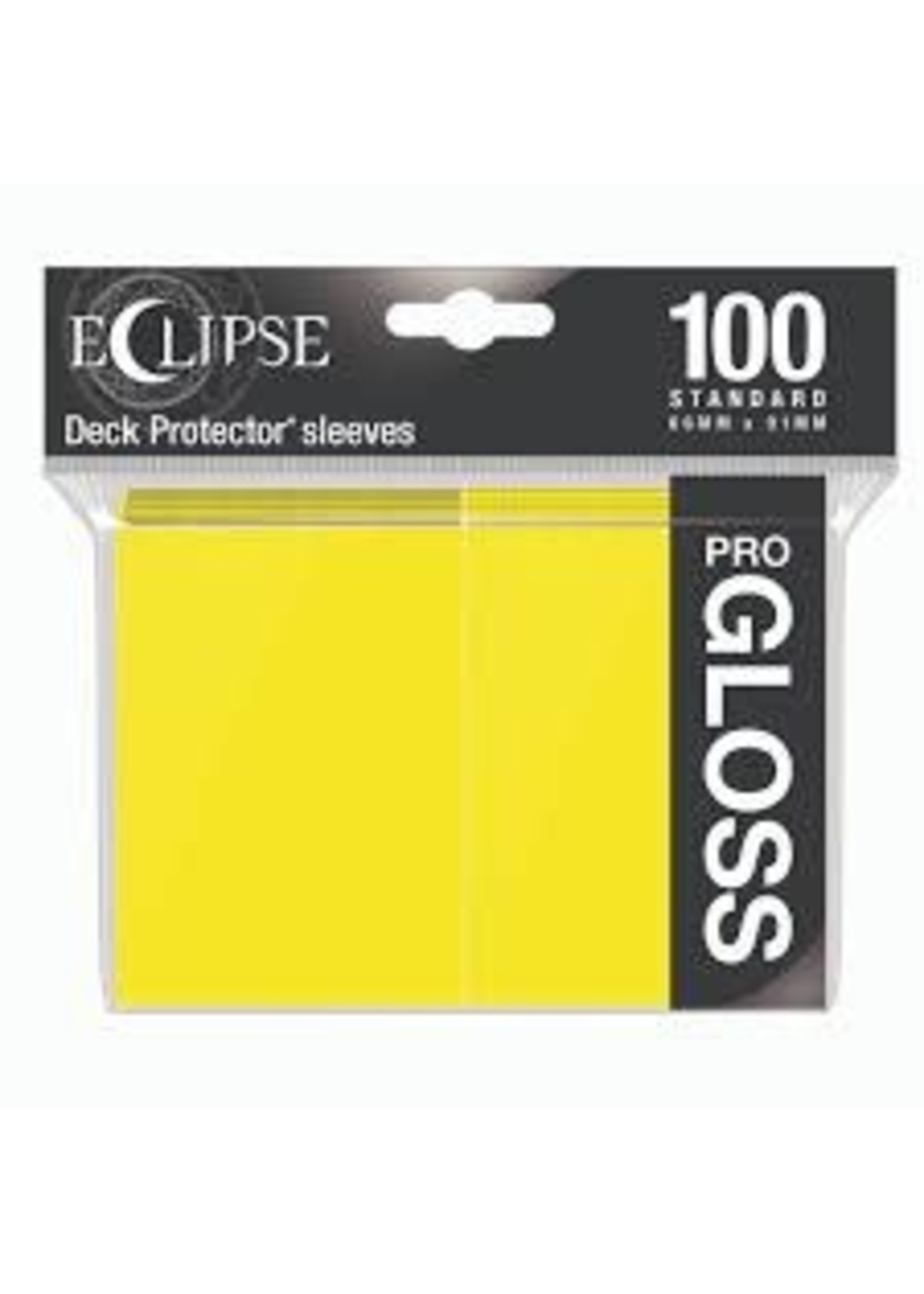 Ultra Pro Deck Protectors: Eclipse Gloss: Lemon Yellow  (100)
