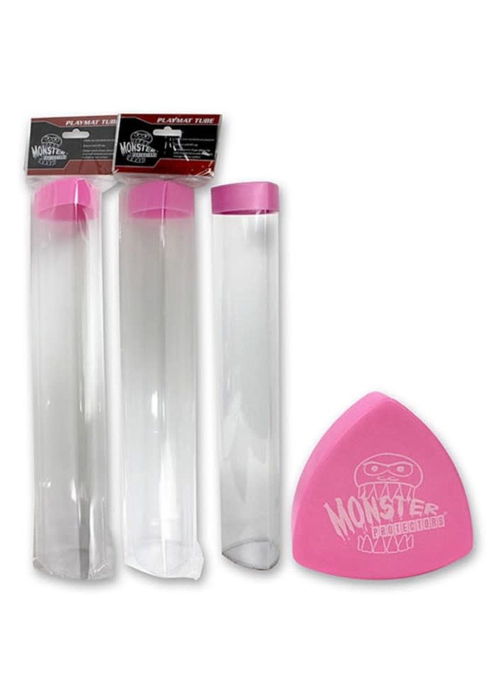 Monster Monster Playmat Tube Clear w/ Pink Top