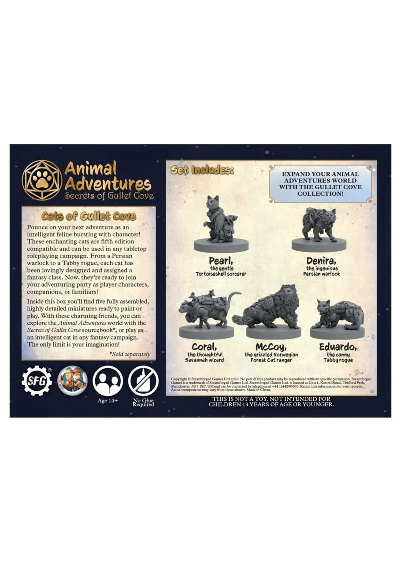 Steamforged Games Animal Adventures: Secrets of Gullet Cove: Cats