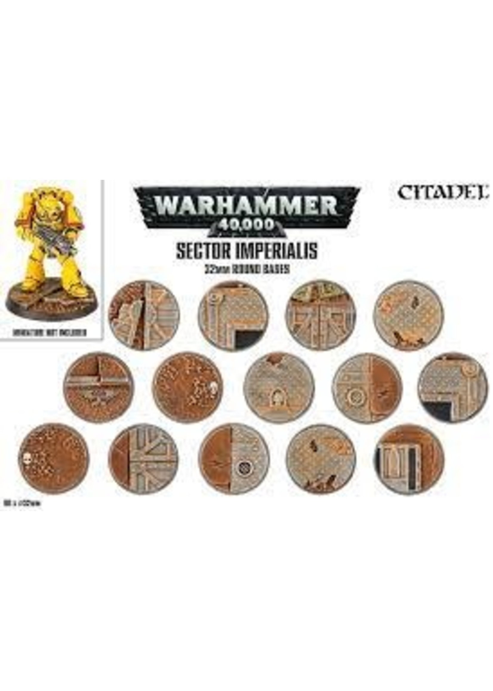 Games Workshop SECTOR IMPERIALIS: 32MM ROUND BASES