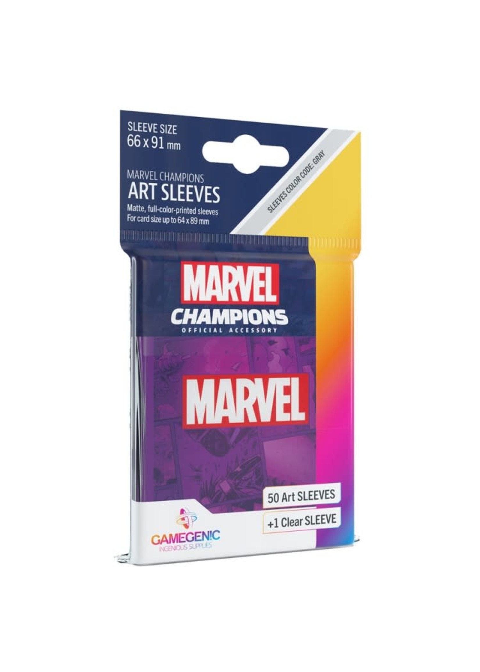 Gamegenic Marvel Champions Art Sleeves - Marvel Purple