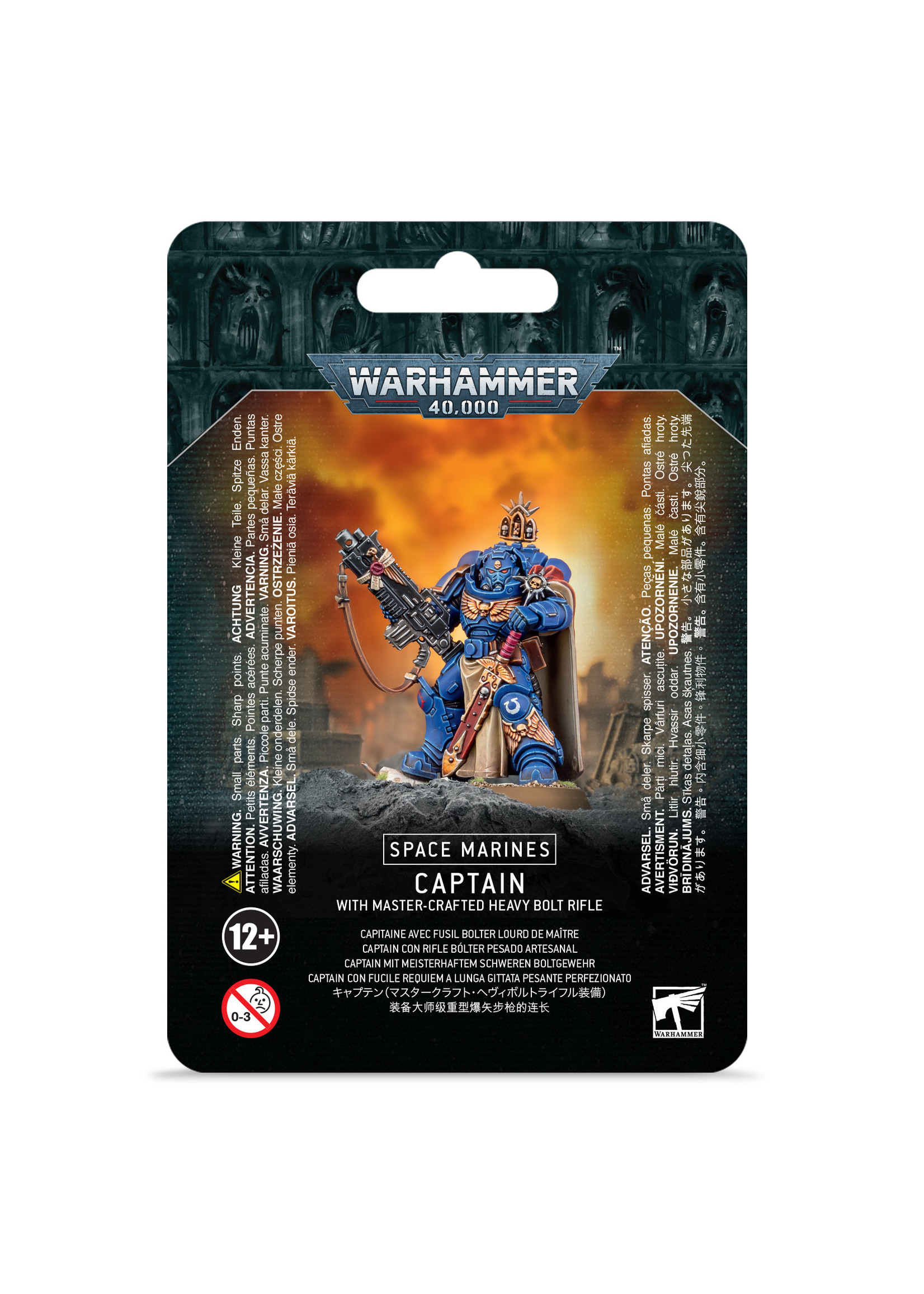 Games Workshop S/M CAPTAIN W/ MASTER-CRAFTED BOLT RIFLE
