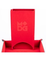 Metallic Dice Game Dice Tower: Velvet Fold Red