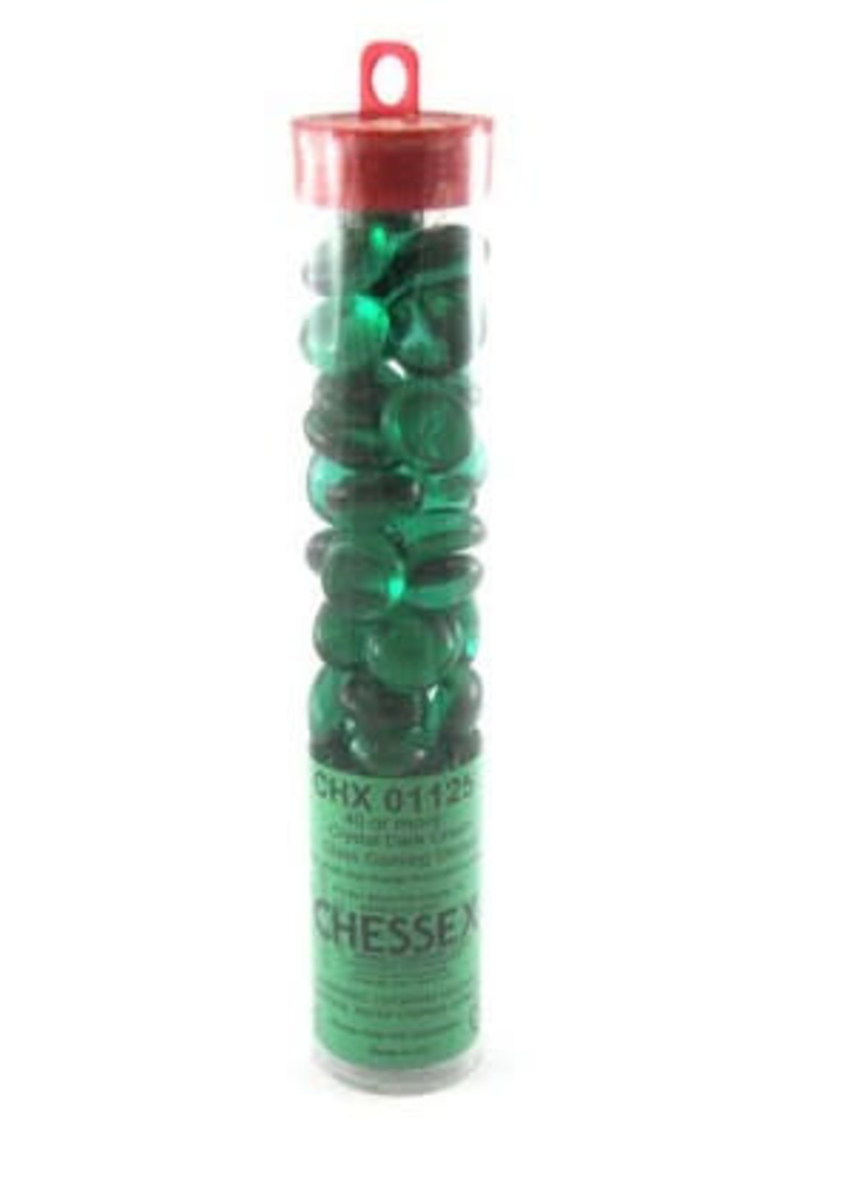 Chessex Glass StonesTube Dark Green