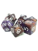 Tasty Minstrel Games 7-Set Kestrel's Call Fusion Dice: Copper and Blue w/ White