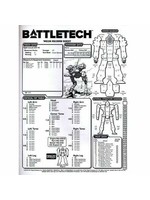 CATALYST GAME LABS Battletech: Reinforcements Record Sheet Book #1