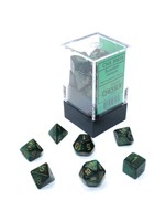 Chessex Scarab Mini 7 Set: Jade w/ gold