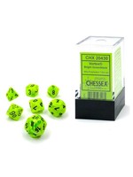 Chessex Vortex Mini 7 Set: Bright Green w/ black