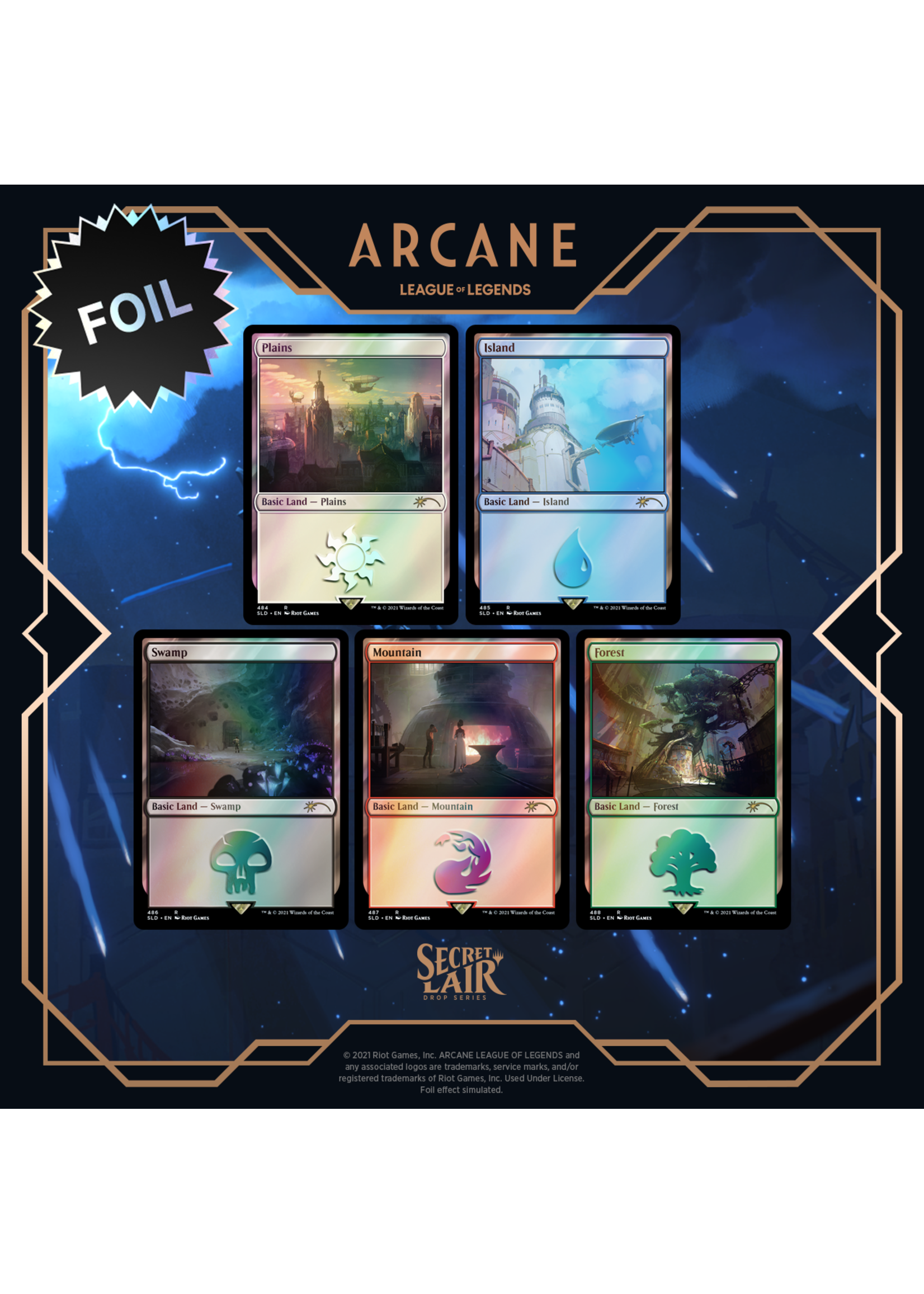 Wizards of the Coast MtG Secret Lair: Arcane Lands Traditional Foil Edition