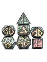 Foam Brain Color Shifting: Fields of Green Metal 7 set dice