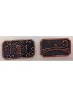 Minion Games Futuristic Metal Coins by Minion Games - 1 CAP (10x)