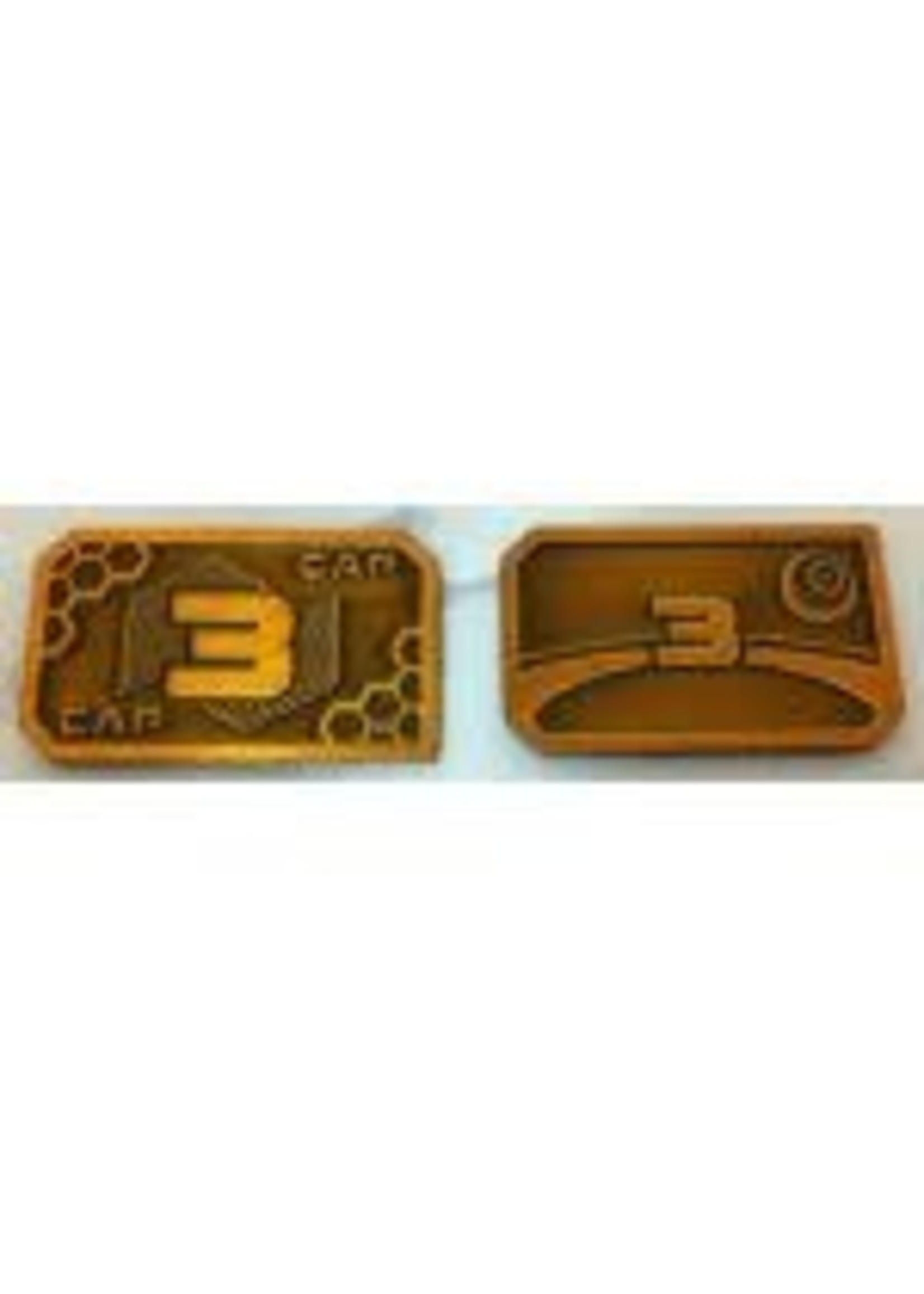 Minion Games Futuristic Metal Coins by Minion Games - 3 CAP (10x)