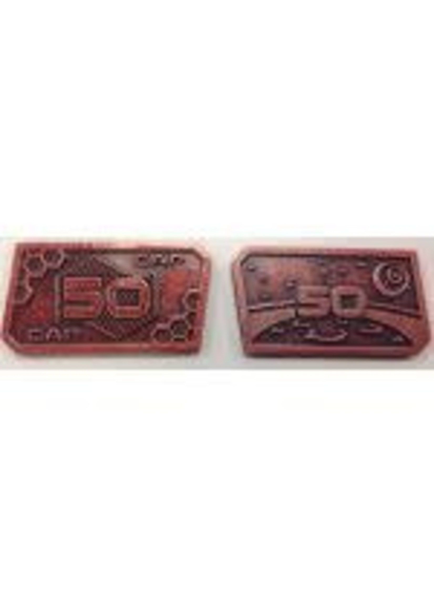 Minion Games Futuristic Metal Coins by Minion Games - 50 CAP (10x)