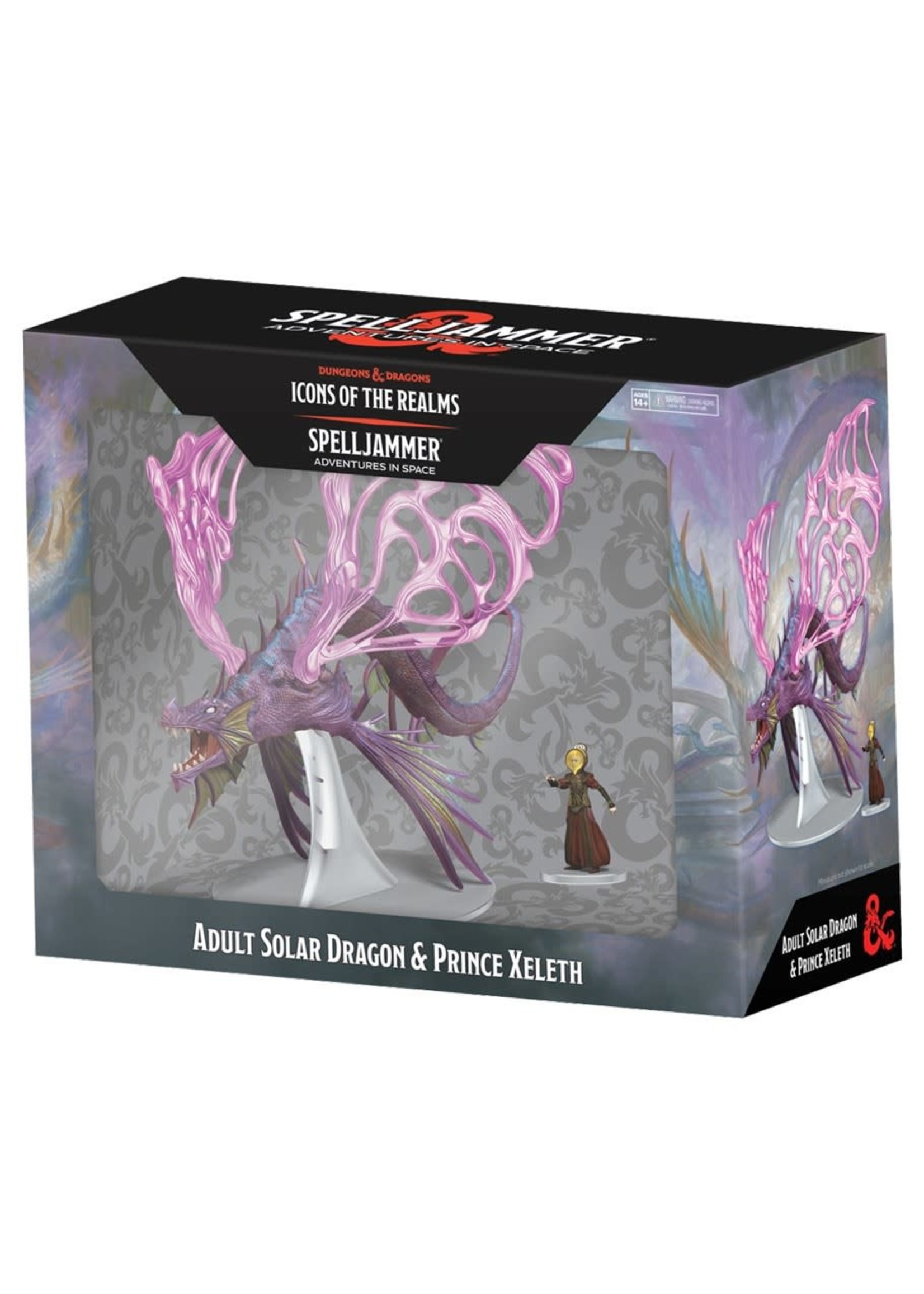 WizKids D&D: Icons of the Realms Set 24 Spelljammer Adventures in Space-Adult Solar Dragon & Prince Xeleth