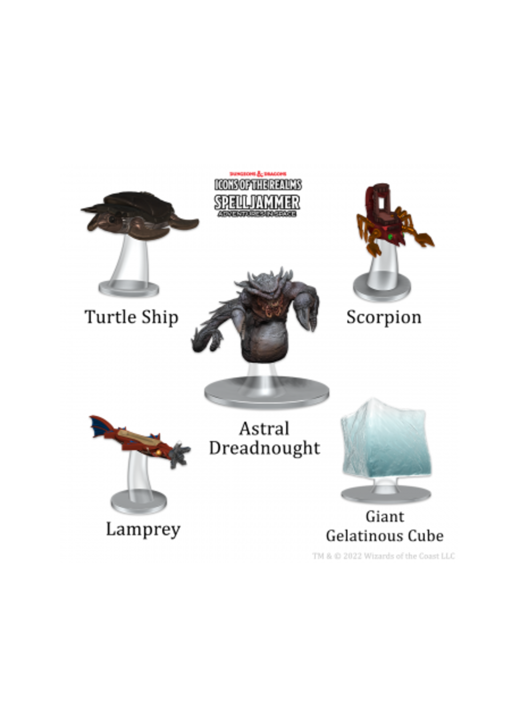 WizKids D&D: Icons of the Realms Spelljammer Ship Scale Attacks from Deep Space