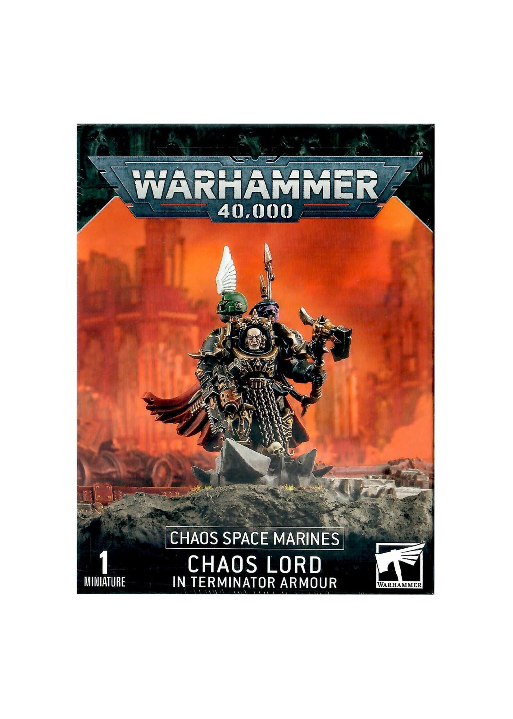 Games Workshop CHAOS SPACE MARINES CHAOS LORD IN TERMINATOR ARMOR