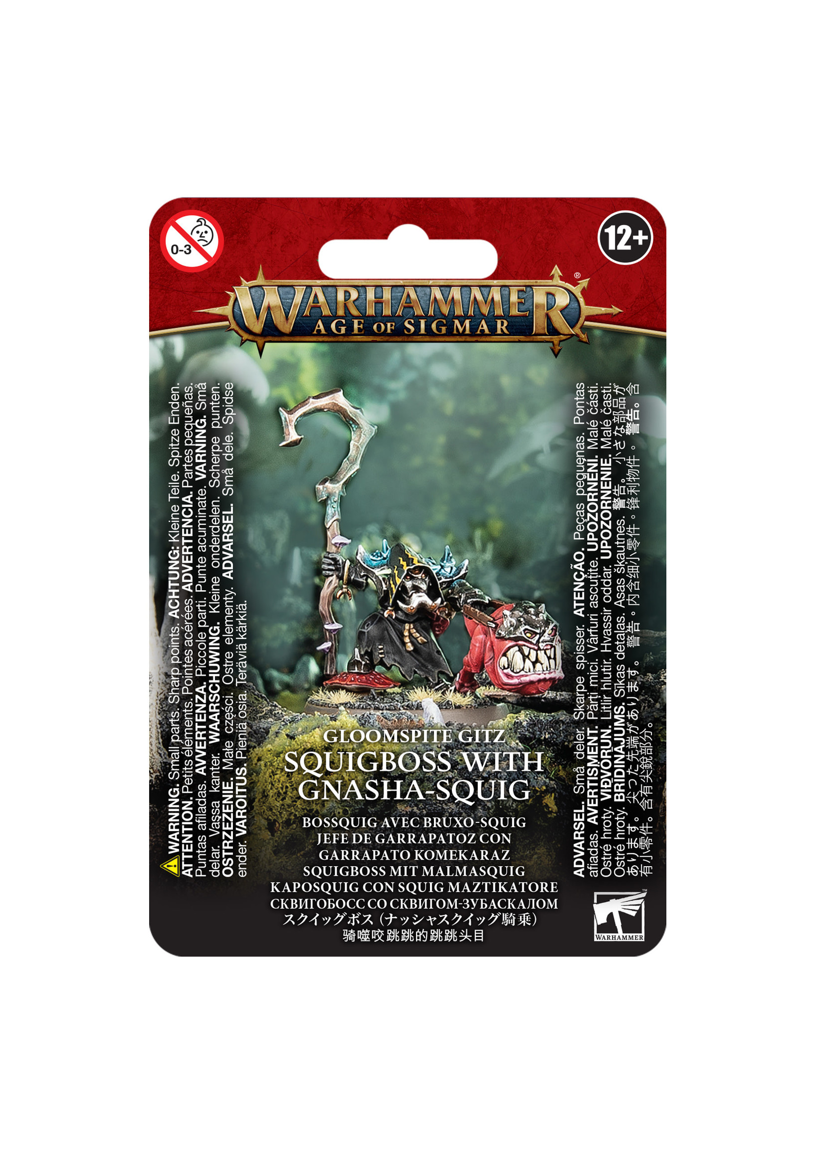 Games Workshop GLOOMSPITE GITZ: SQUIGBOSS WITH GNASHA-SQUIG