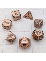 Gyld Metal Bludgeoning Damage Dice - Copper with Black (7)