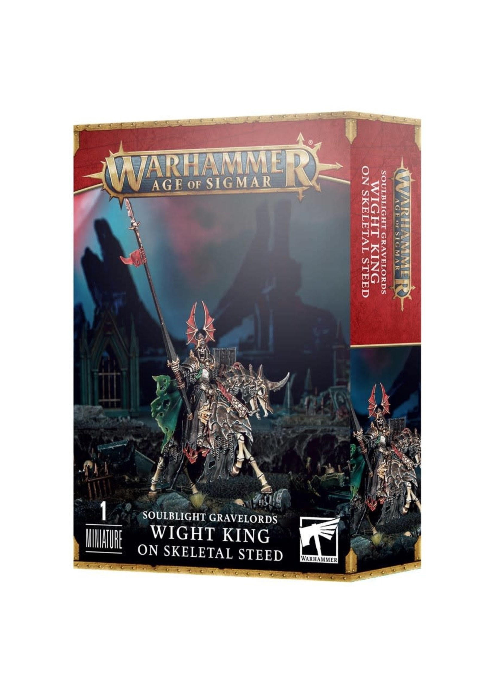Games Workshop SOULBLIGHT GRAVELORDS:  WIGHT KING ON STEED