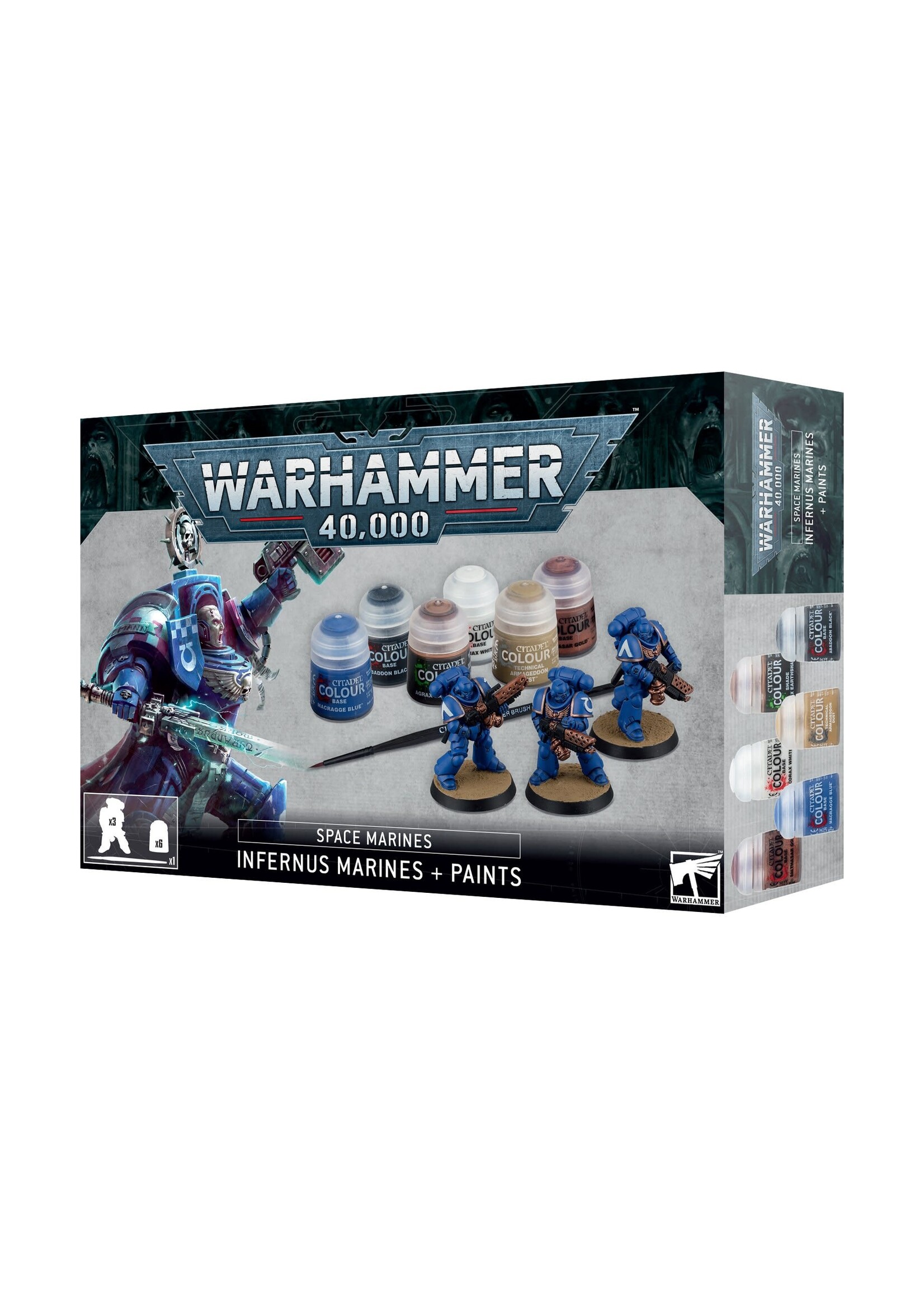 Games Workshop INFERNUS SPACE MARINES + PAINTS