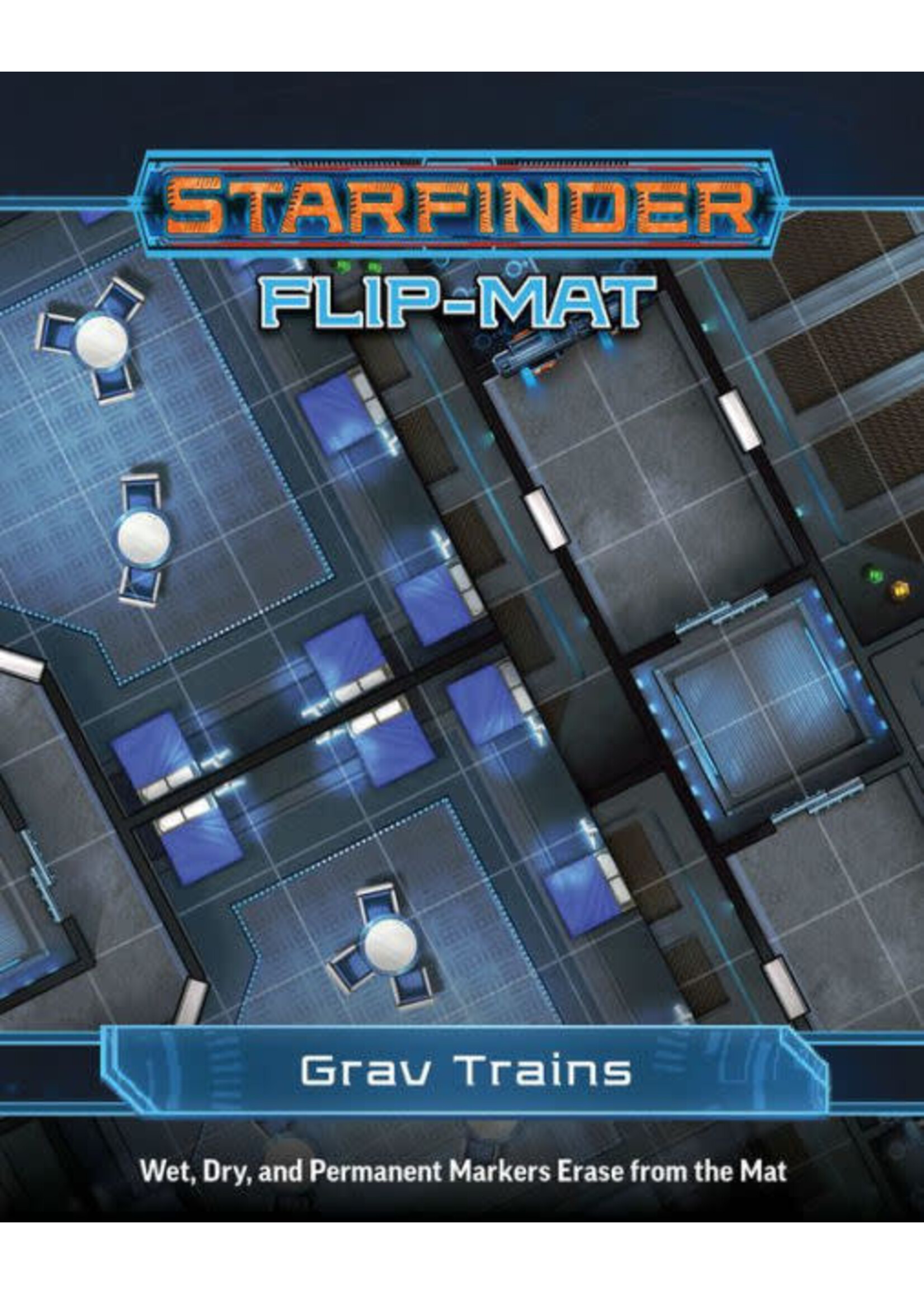 PAIZO Starfinder RPG: Flip-Mat - Grav Trains