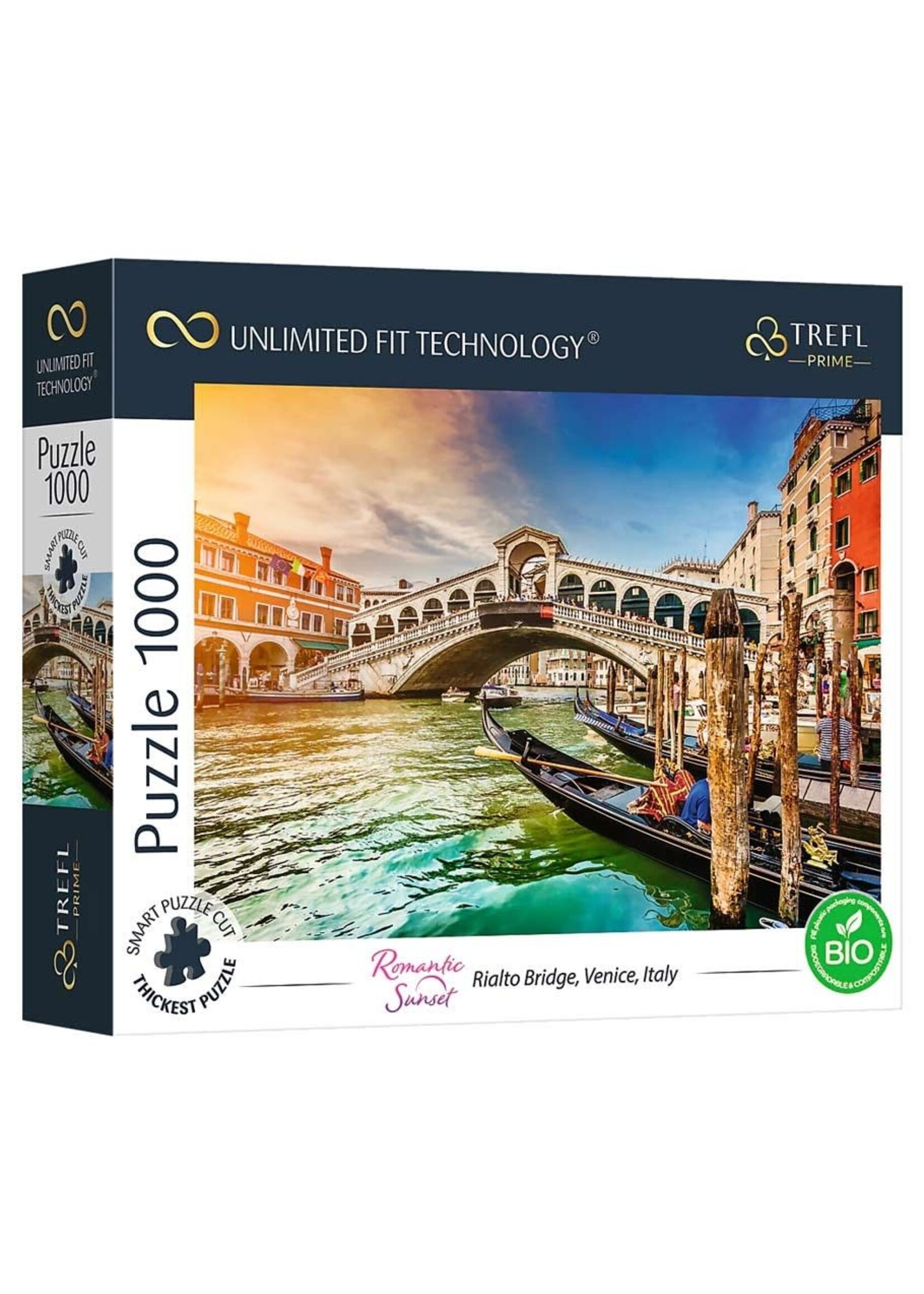 Trefl Unlimited Fit Puzzle: Romantic Rialto Bridge 1000pc
