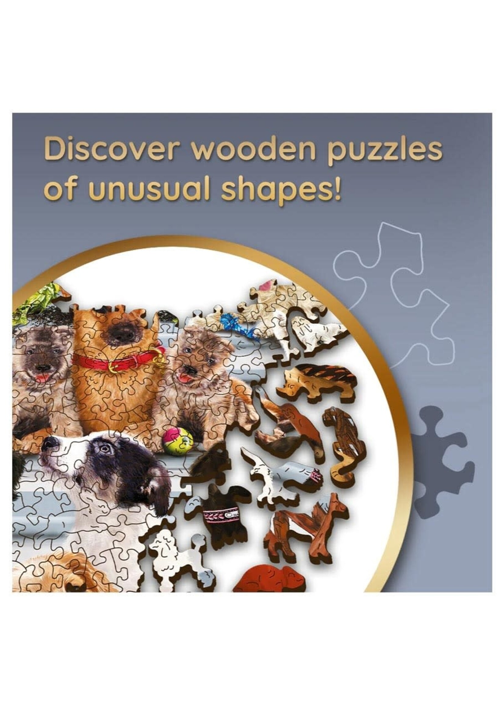 Trefl Puzzle: Doggy Friendship, Woodcraft 1000pc