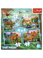 Trefl Puzzle: Unique Dinosaurs 4in1