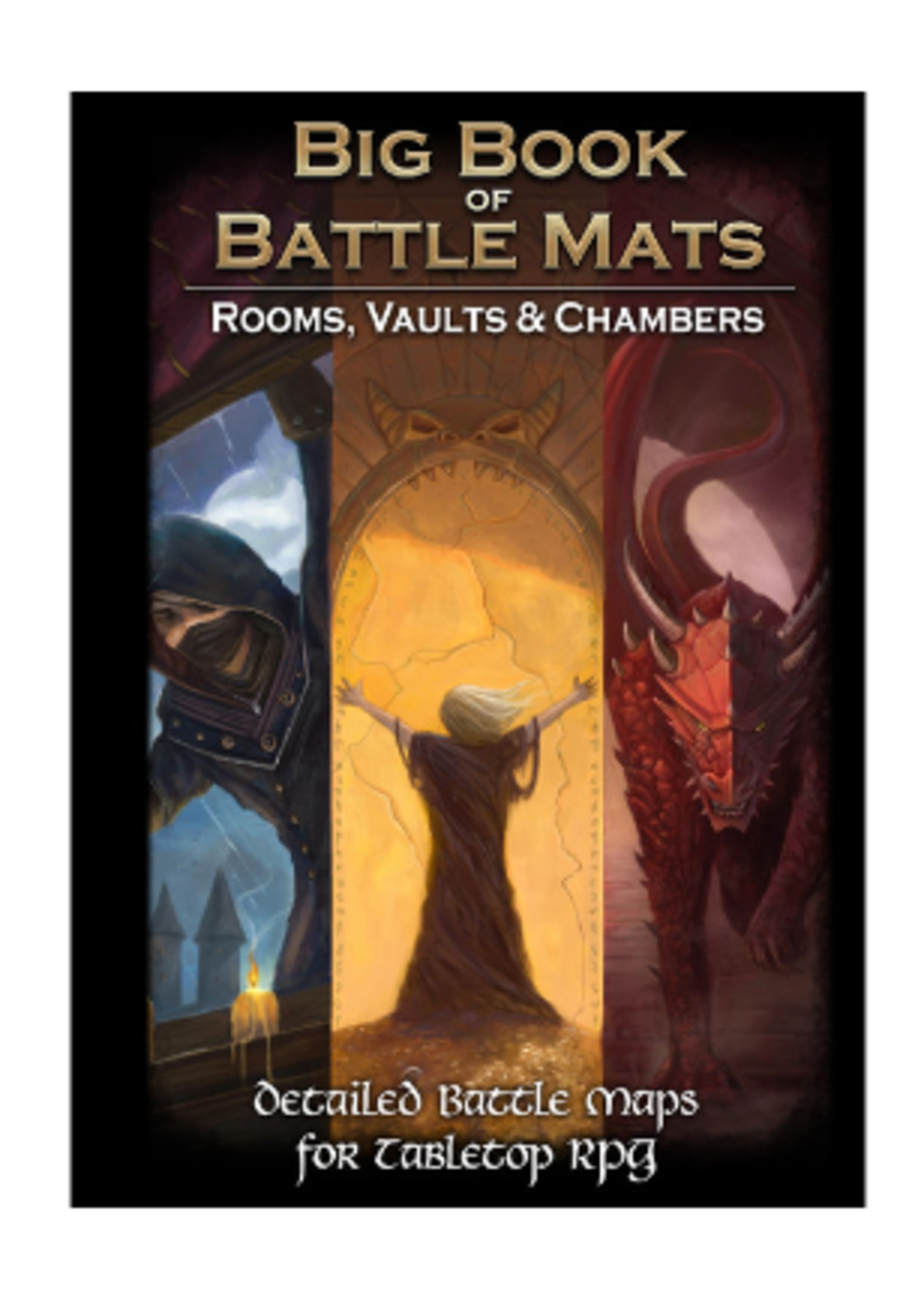 LOKE BATTLEMATS Big Book of Battle Mats Rooms Vaults & Chambers