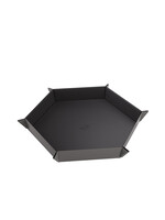 Gamegenic Magnetic Dice Tray Large Hexagonal Black w/ Grey