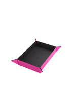 Gamegenic Magnetic Dice Tray Rectangular Black w/ Pink