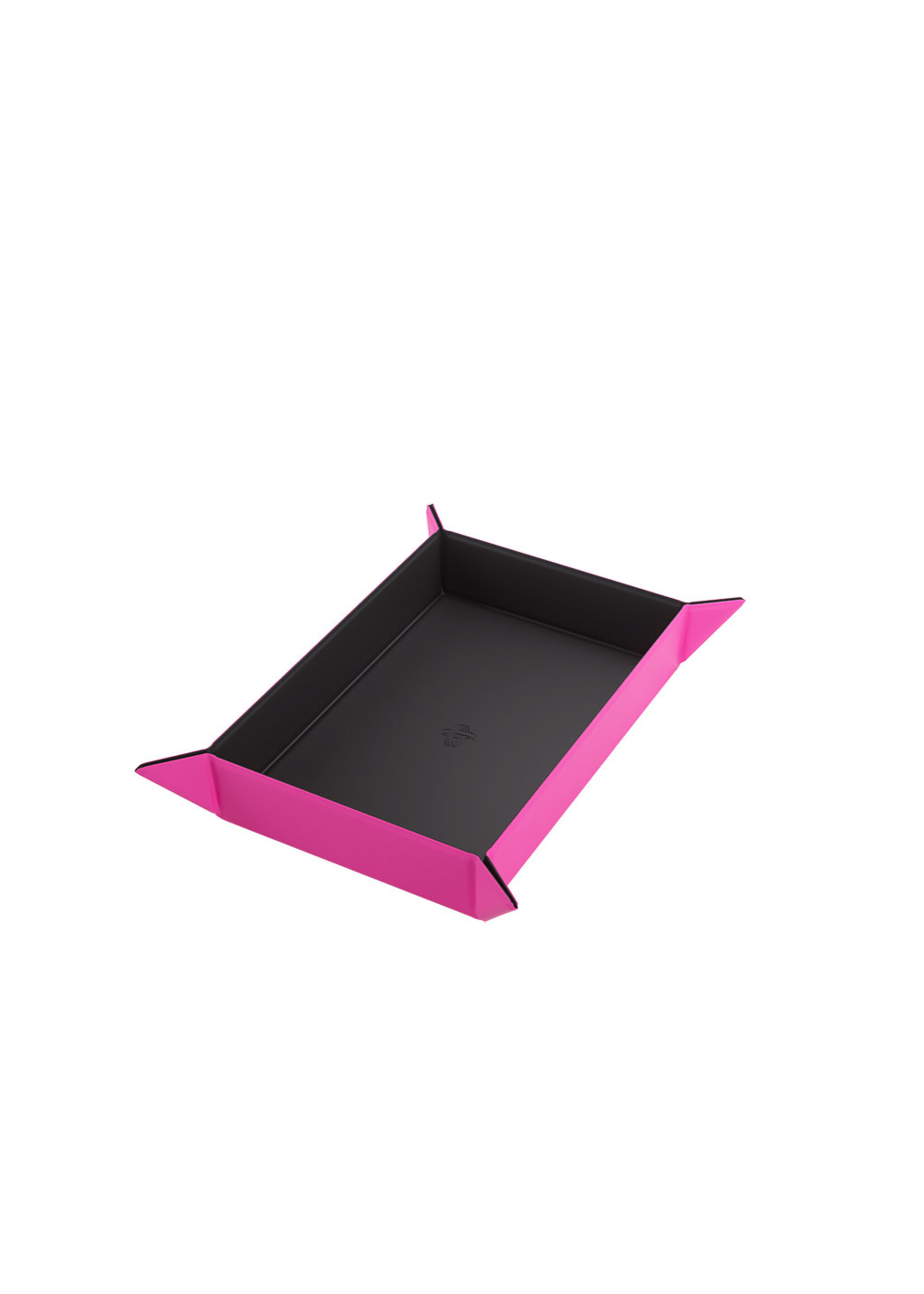 Gamegenic Magnetic Dice Tray Rectangular Black w/ Pink