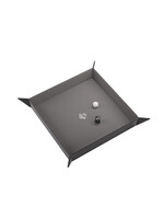 Gamegenic Magnetic Dice Tray Square Black w/ Grey