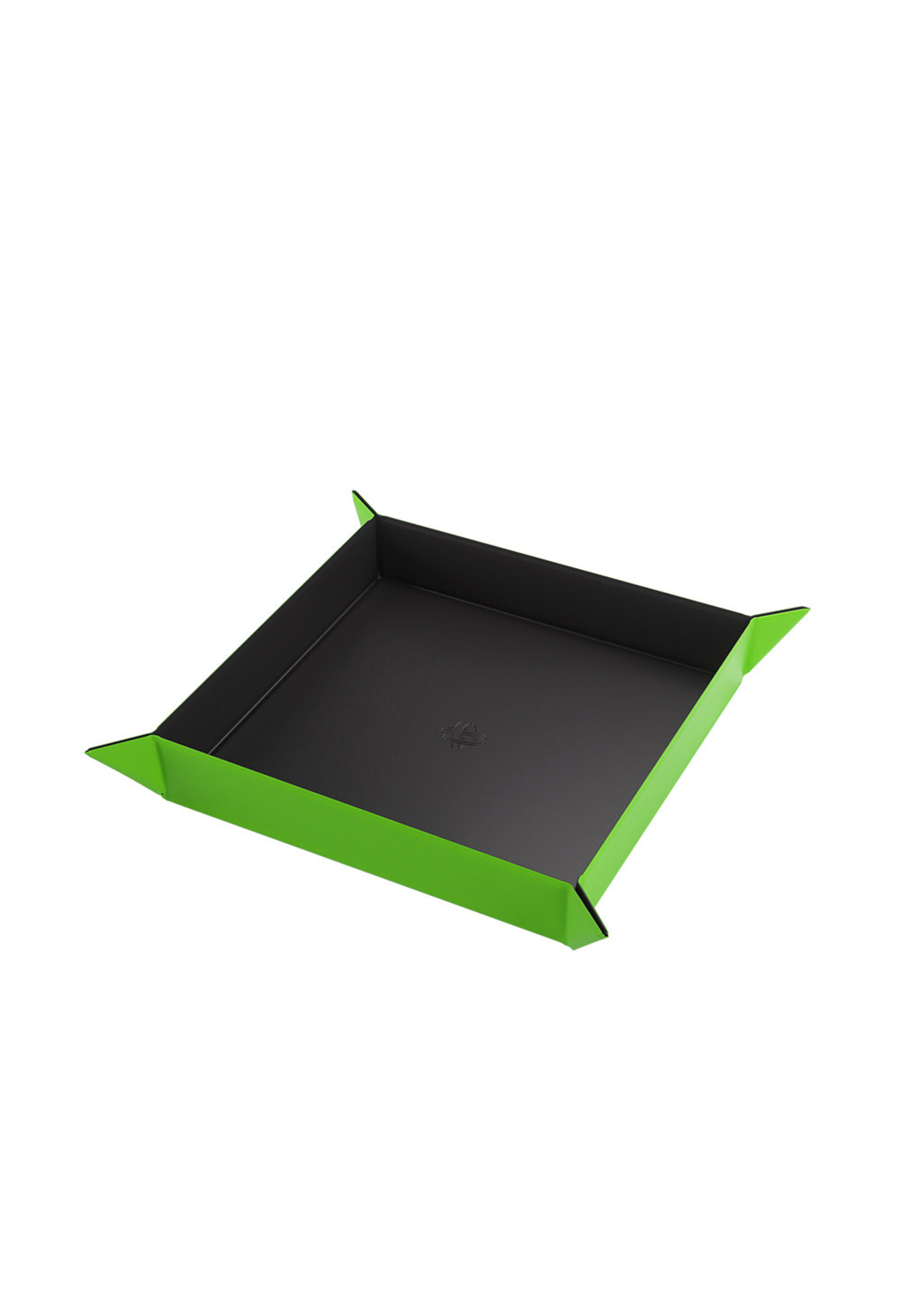 Gamegenic Magnetic Dice Tray Square Black w/ Green