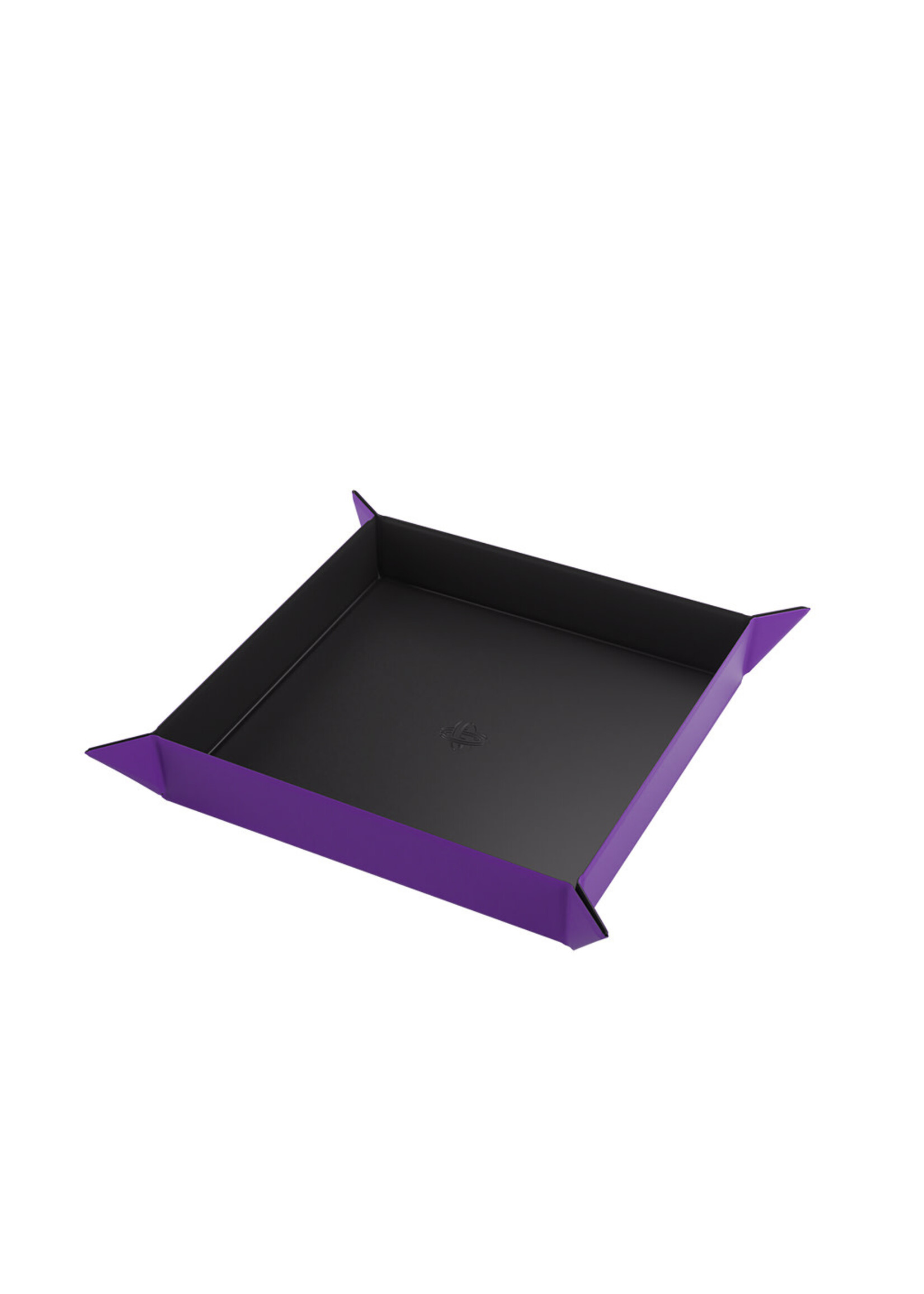 Gamegenic Magnetic Dice Tray Square Black w/ Purple