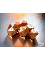 Chessex Glitter Mini 7 Set: Gold w/ silver