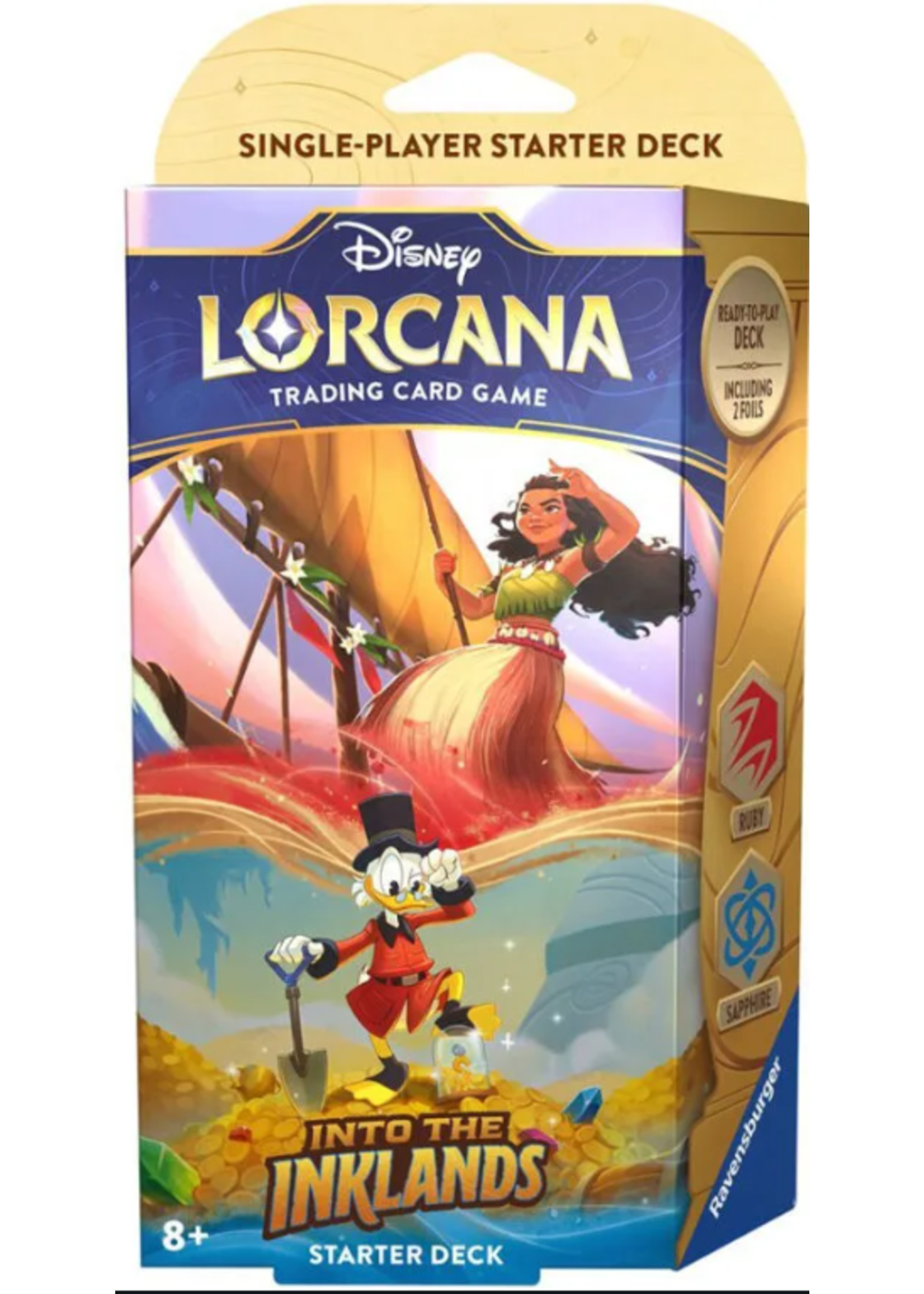Ravensburger Disney Lorcana TCG: Into the Inklands Starter Deck: Ruby & Sapphire